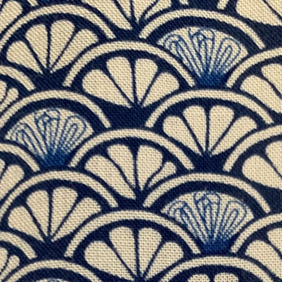 🎉HP🎉 TOMMY BAHAMA Blue Sea Shells Fan Festival Split Neck Dress Size M EUC - Picture 15 of 16